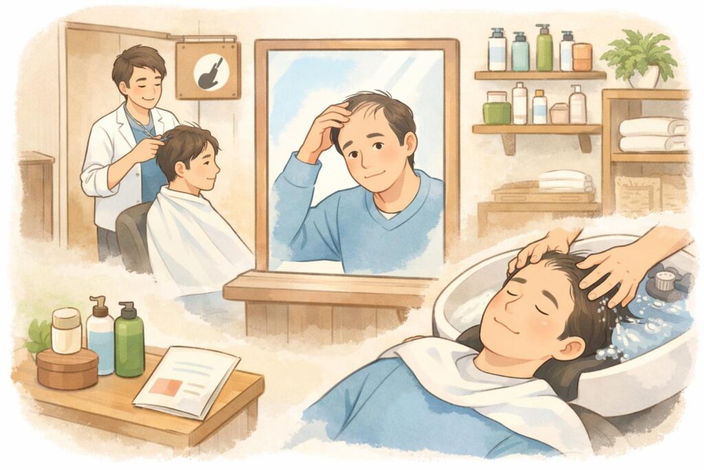 薄毛に悩む男性のための完全個室美容室RELIVE